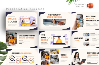 Creative Online Course PowerPoint Template
